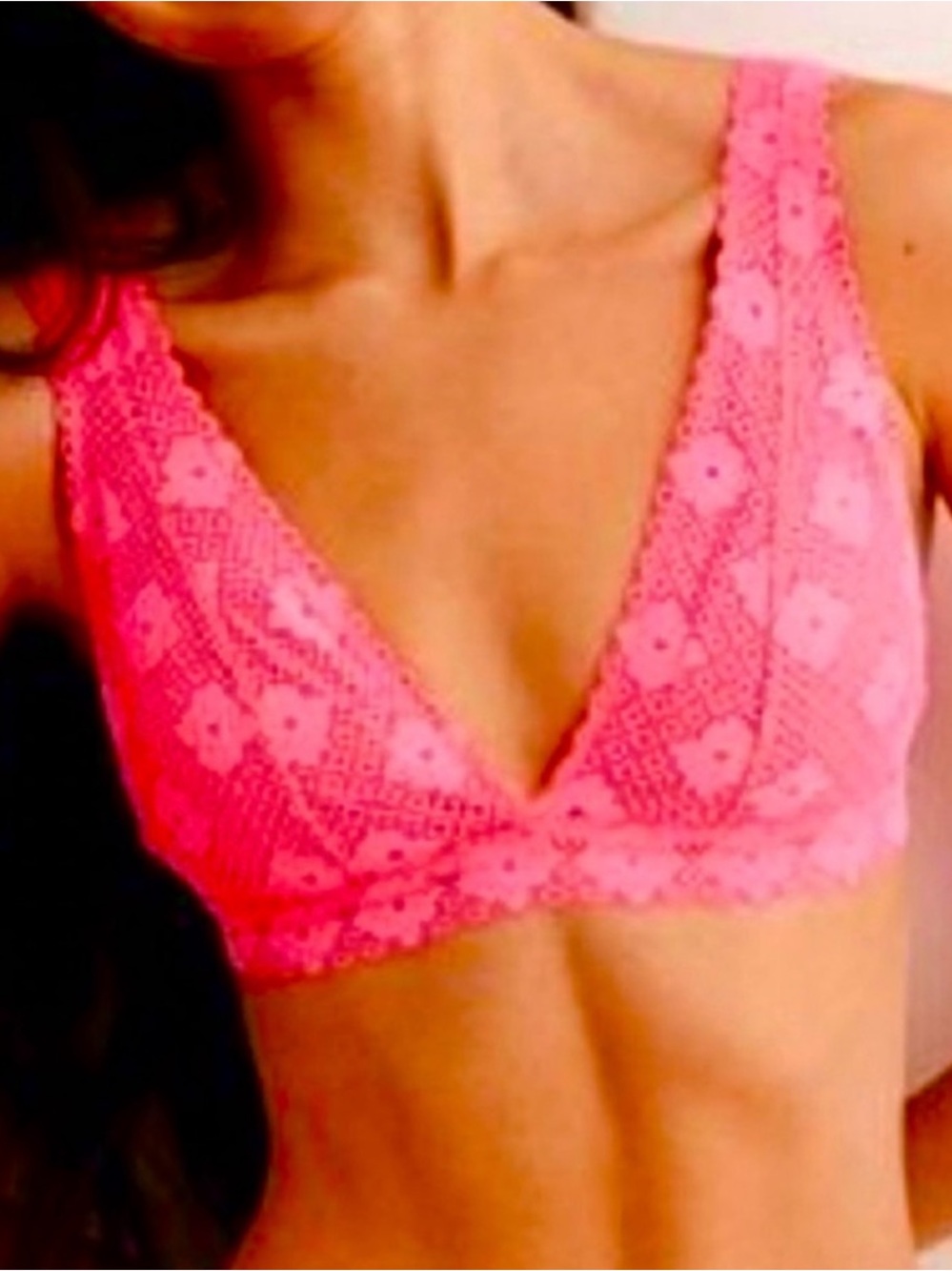 NWOT Aerie Island Lace Plunge Bralette